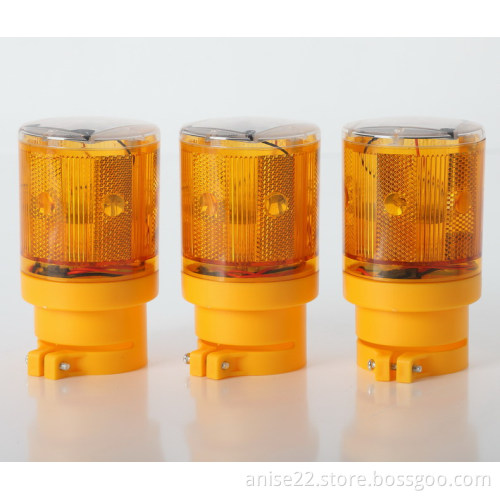 LED solar warning light, signal beacon for tower crane, the airport, road construction
